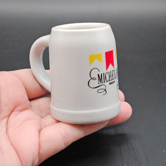 MICHELOB Miniature Stein Mini Beer Mug Bar Decor Vintage Ceramarte Brazil - Picture 3 of 10